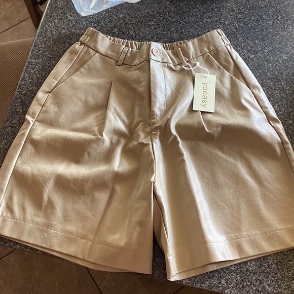 Faux Leather Shorts - Picture 3 of 6